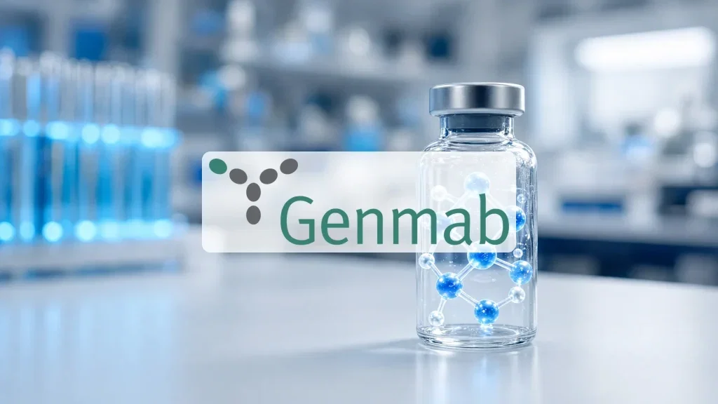 Genmab Aktie: Petosemtamab liefert breit Genmab Aktie - Beitragsbild (KI-generiertes Symbolbild)