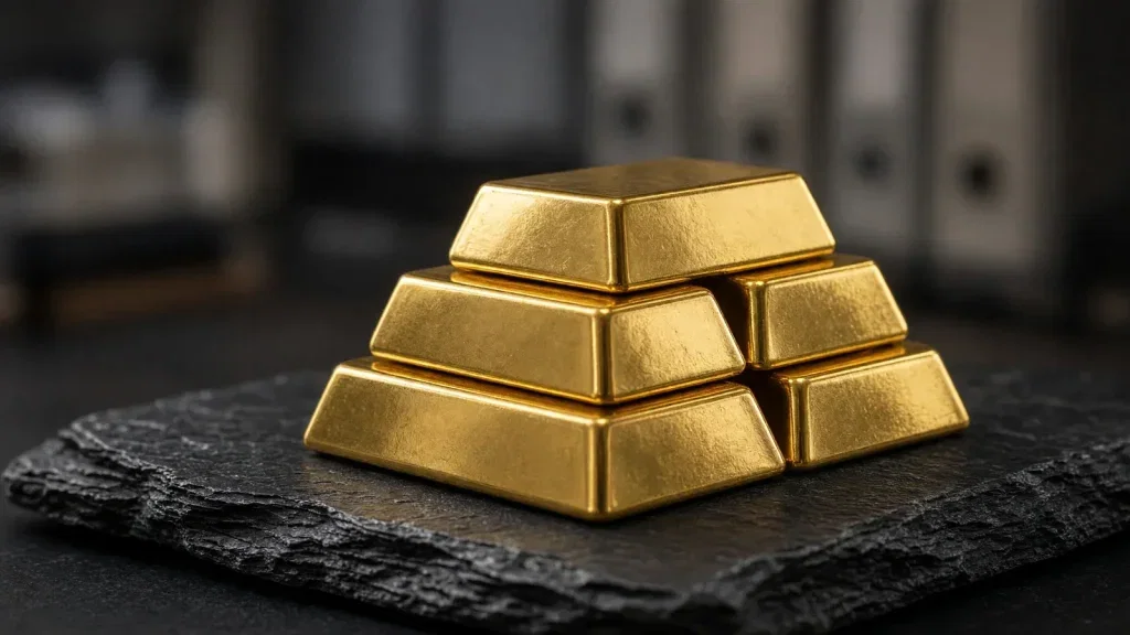 Gold Aktie - Beitragsbild (KI-generiertes Symbolbild)