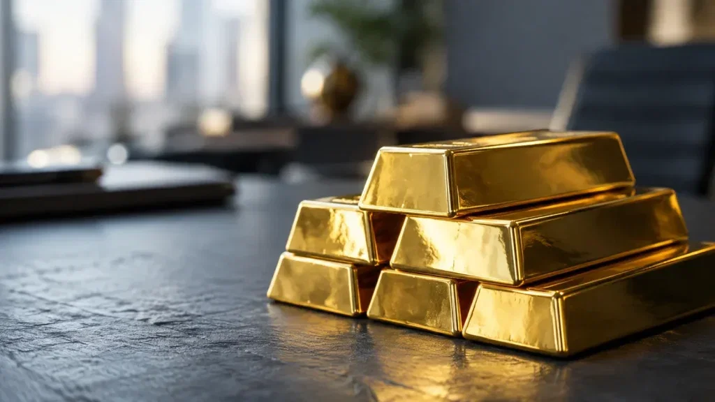 Gold: Chinas Importe springen auf Fünfmonatshoch Gold Aktie - Beitragsbild (KI-generiertes Symbolbild)
