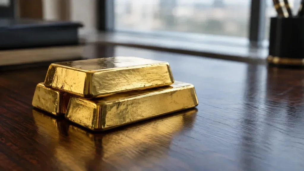 Gold Aktie - Beitragsbild (KI-generiertes Symbolbild)