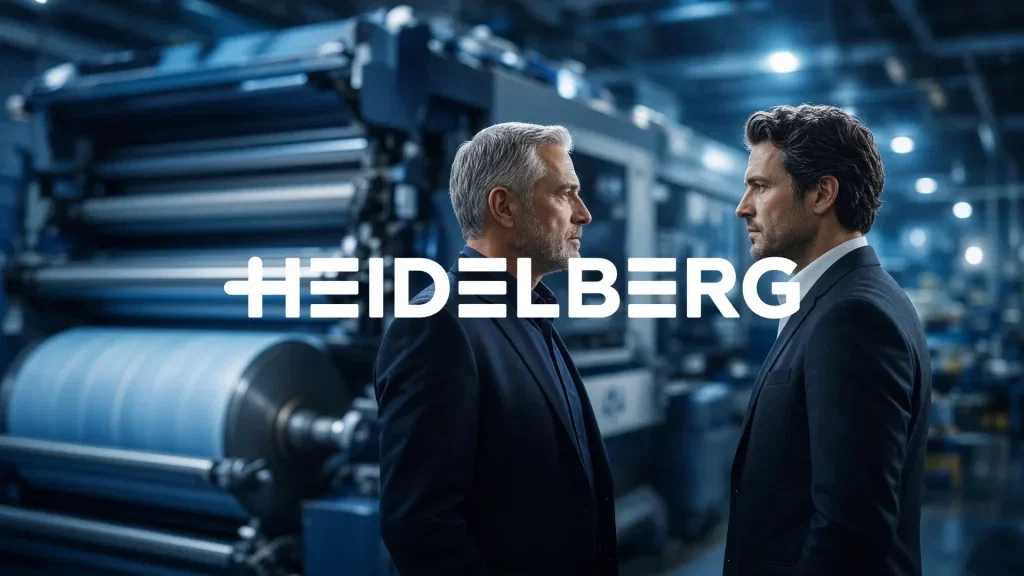 Heidelberger Druckmaschinen Aktie - Beitragsbild (KI-generiertes Symbolbild)