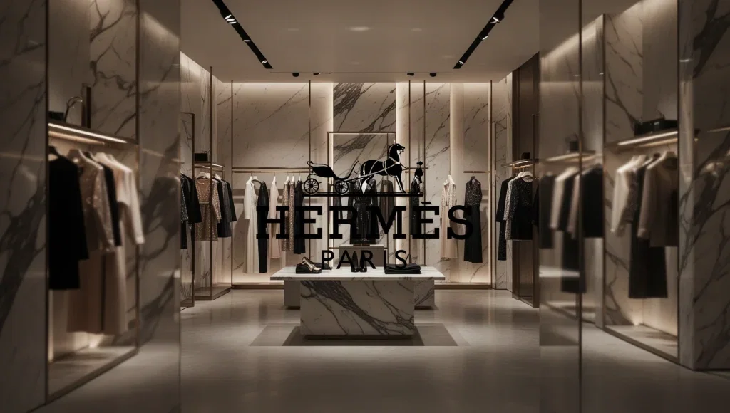 Hermes Aktie: LVMH-Zahlen belasten Luxuswerte Hermes Aktie - Beitragsbild (KI-generiertes Symbolbild)