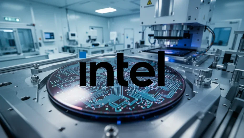 Intel Aktie - Beitragsbild (KI-generiertes Symbolbild)