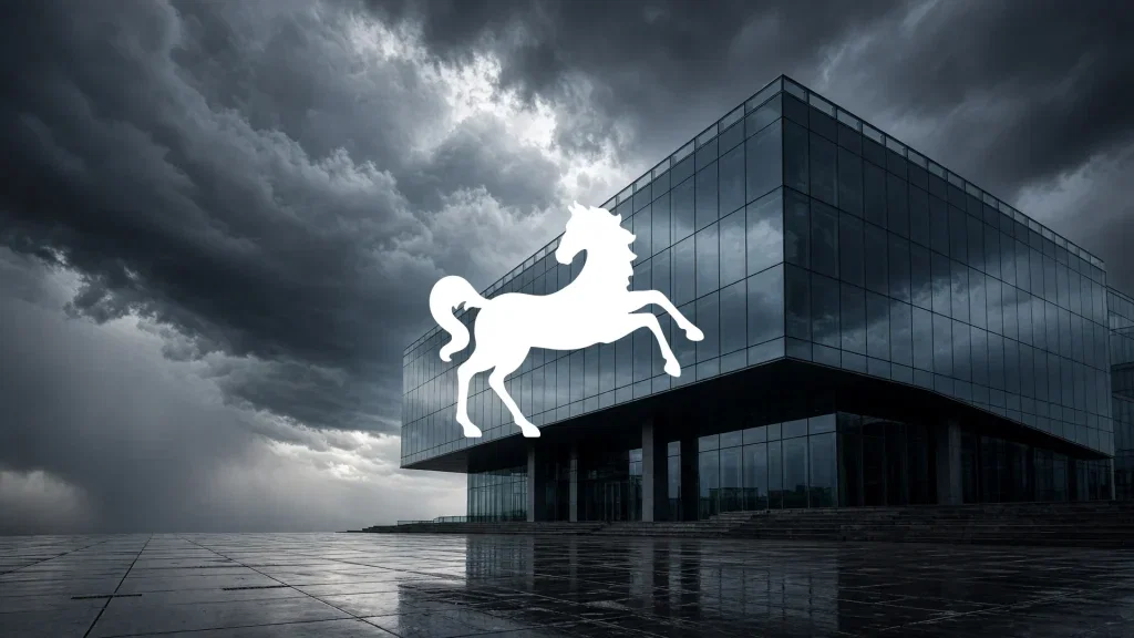 Lloyds Banking Aktie: Doppelter Gegenwind Lloyds Banking Aktie - Beitragsbild (KI-generiertes Symbolbild)