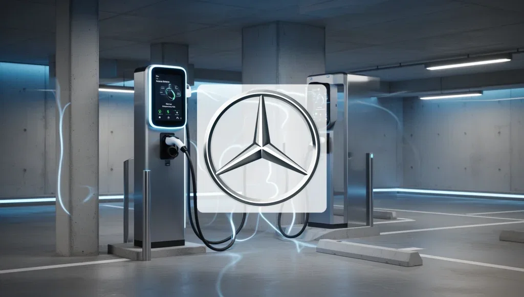 Mercedes-Benz Aktie: Führt bidirektionales Laden ein Mercedes-Benz Aktie - Beitragsbild (KI-generiertes Symbolbild)