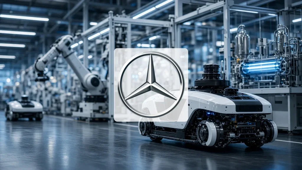 Mercedes-Benz Aktie: Zeitarbeiter-Abbau? Mercedes-Benz Aktie - Beitragsbild (KI-generiertes Symbolbild)