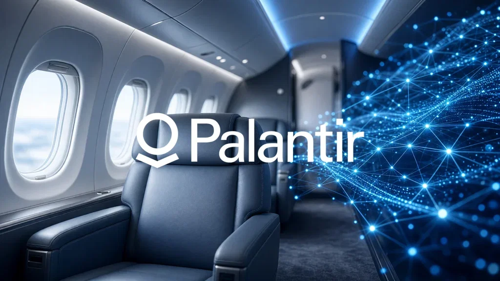 Palantir Aktie: Software für Charterflieger Palantir Aktie - Beitragsbild (KI-generiertes Symbolbild)