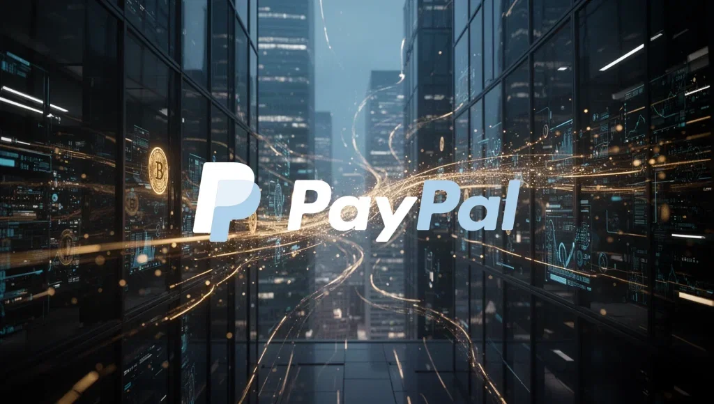 PayPal Aktie: Stablecoin beschleunigt interne Überweisungen PayPal Aktie - Beitragsbild (KI-generiertes Symbolbild)