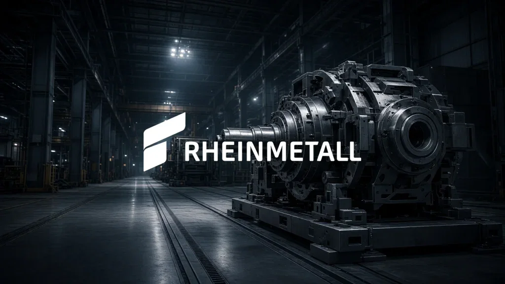 Rheinmetall Aktie: UK Gun Hall in Telford eröffnet Rheinmetall Aktie - Beitragsbild (KI-generiertes Symbolbild)