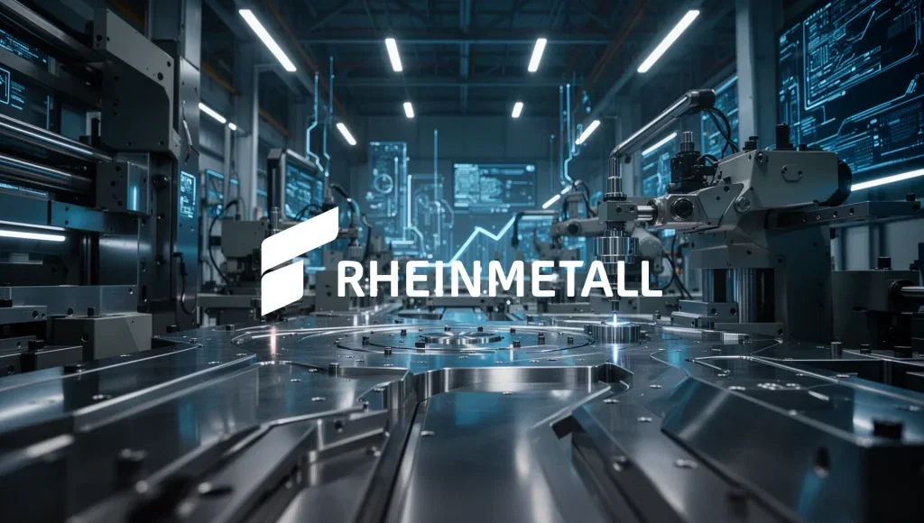 Rheinmetall Aktie: Schakal-Auftrag schiebt den Kurs an Rheinmetall Aktie - Beitragsbild (KI-generiertes Symbolbild)