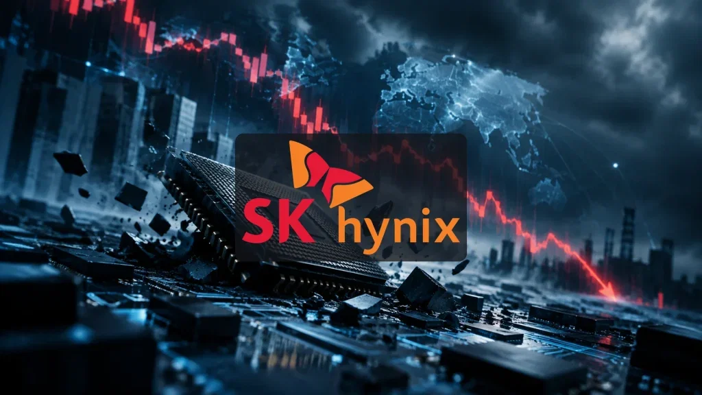 SK Hynix Aktie: Der Tech-Ausverkauf erwischt auch sie SK Hynix Aktie - Beitragsbild (KI-generiertes Symbolbild)