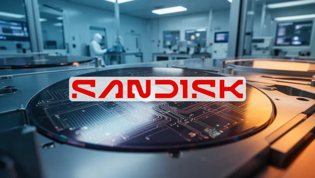 SANDISK Aktie - Beitragsbild (KI-generiertes Symbolbild)