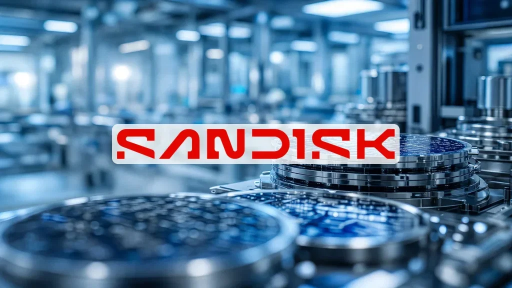 SANDISK Aktie: Solidigm-Rückzieher als Rettung? SANDISK Aktie - Beitragsbild (KI-generiertes Symbolbild)