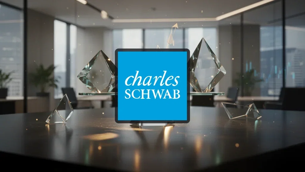 Schwab Aktie: Zinsmarge bremst Kursziele Schwab Aktie - Beitragsbild (KI-generiertes Symbolbild)