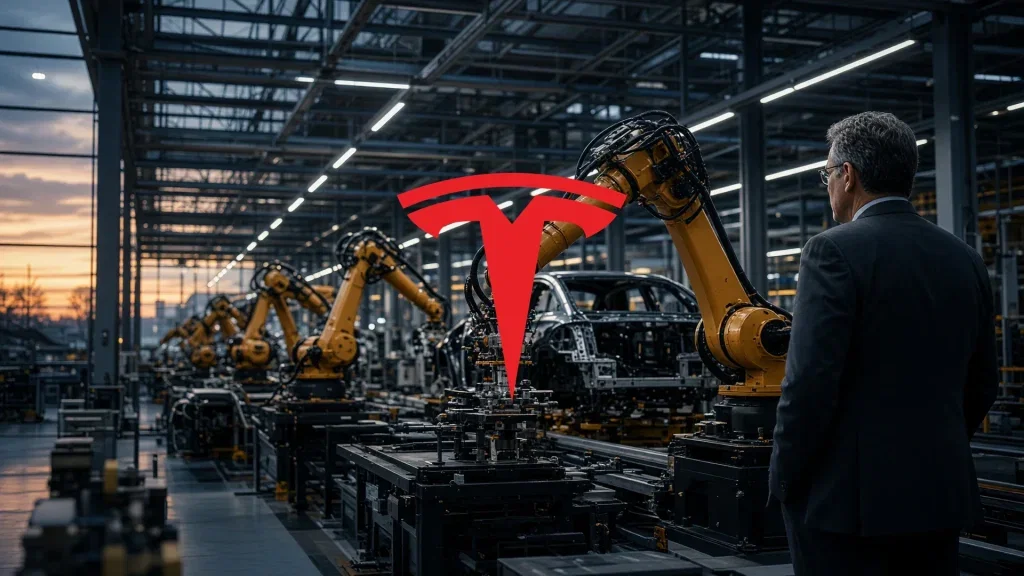Tesla Aktie: Platzt der SpaceX-Traum? Tesla Aktie - Beitragsbild (KI-generiertes Symbolbild)
