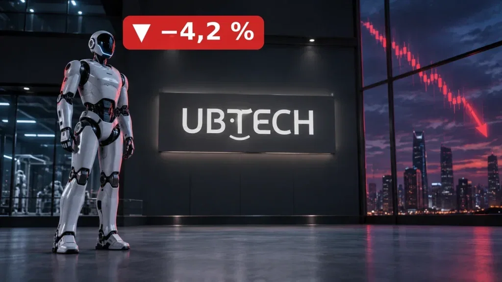 Hochmoderner humanoider Roboterarm in einer sterilen, technologisch fortschrittlichen Laborumgebung bei der Montage. (KI-generiertes Symbolbild)