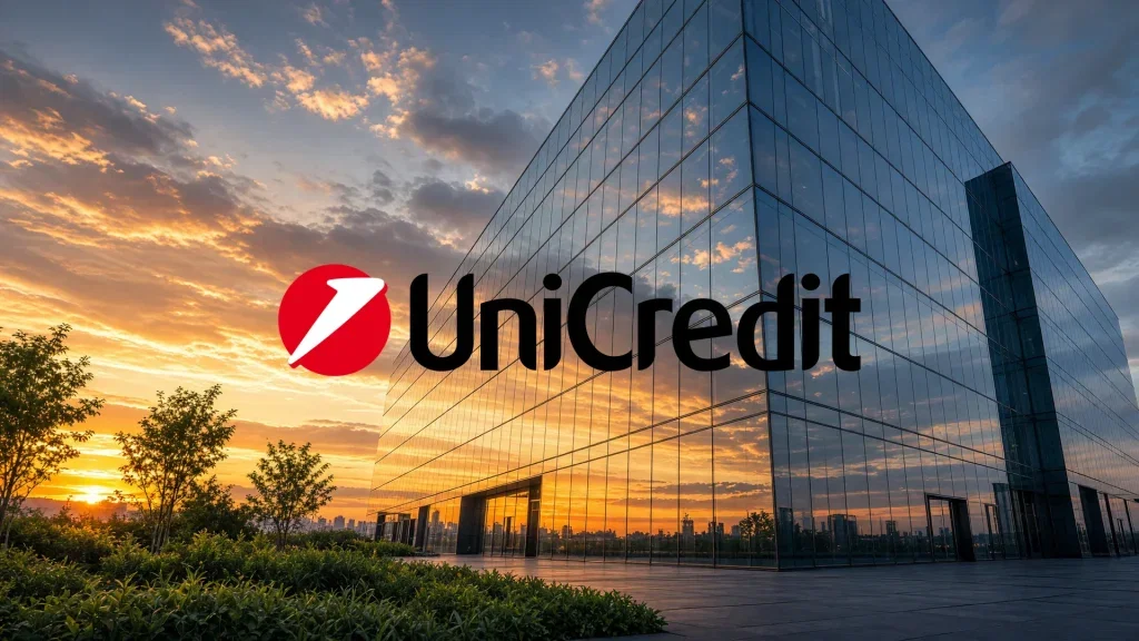 UniCredit Aktie: Tilgt grüne Anleihe vorzeitig Unicredit Aktie - Beitragsbild (KI-generiertes Symbolbild)