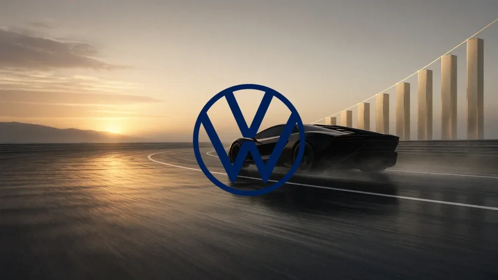 Volkswagen Aktie: Porsche-Umbau als Bewährungsprobe Volkswagen Aktie - Beitragsbild (KI-generiertes Symbolbild)