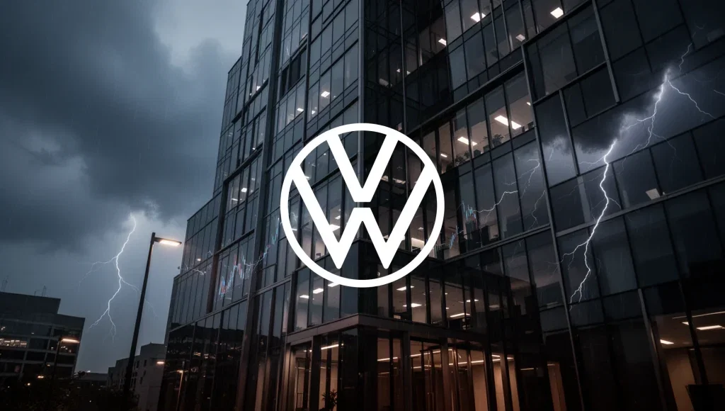 Volkswagen Aktie: Akzeptiert BaFin-Bußgeld Volkswagen Aktie - Beitragsbild (KI-generiertes Symbolbild)