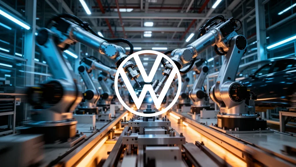 Volkswagen: Politische Vorschläge treiben Aktie Volkswagen Aktie - Beitragsbild (KI-generiertes Symbolbild)