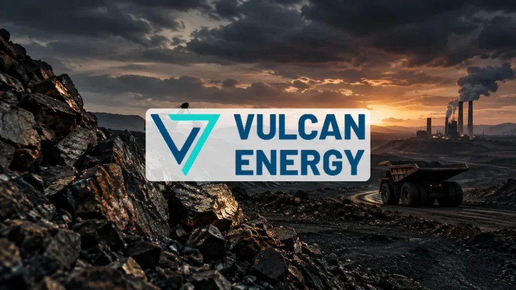 Vulcan Energy Resources-Aktie: Warum das ein Desaster ist! Abstrakte Darstellung einer volatilen Industrielandschaft im Dämmerlicht, die wirtschaftliche Instabilität symbolisiert.