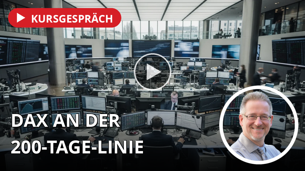 Geschäftiges Treiben auf dem Frankfurter Börsenparkett in einer neutralen, professionellen Aufnahme.